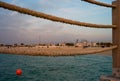 Dubai& x27;s skyline from kite Beach Royalty Free Stock Photo