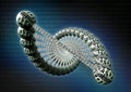 dubble helix dna made out of binary code