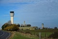 Dublin airport air traffic control tower old and new Royalty Free Stock Photo