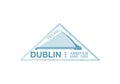 Dublin arrival ink stamp on passport.