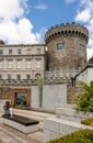 Dublin Castle and Dubh Linn Garden in Dublin, Ireland