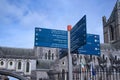 Dublin direction sign for tourists