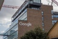 Dublin Docklands, Dublin City, Ireland 29th March 2023. Google Building signage.