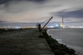 Dublin Docks, Poolbeg Lighthouse Royalty Free Stock Photo