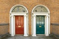 Dublin georgian doors Royalty Free Stock Photo