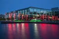 Dublin Grand Canal docklands at night. Ireland. Royalty Free Stock Photo