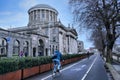 Dublin has a lot of cyclists, who make use of a large network of bike lanes