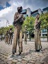 DUBLIN, IRELAND - August 4th, 2019: The Famine statues in Dublin Royalty Free Stock Photo