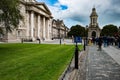 DUBLIN, IRELAND - AUGUST 30: Trinity College campus, Dublin City, Ireland Royalty Free Stock Photo