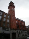 Dublin, Ireland - December 29th 2012 : View of the facade of the central fire station