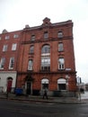 Dublin, Ireland - December 29th 2012 : View of a typical Irish building, in red bricks