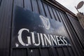 Dublin, Ireland - 02.10.2021: Famous Guinness factory. Company logo