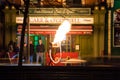 Dublin, Ireland, Feb 2013, Fire breather performance at bar entrance