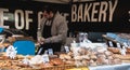 Stand of Irish bread, pastry and specialty vendor in the Temple Bar district in Dublin