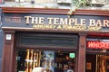 Dublin Ireland, February 20 2018: View of a famous pub, at the Temple Bar area in central Dublin. Temple Bar is promoted