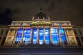 Dublin, Ireland, 30 January 2016 THE CUSTOM HOUSE. Light shows, New Year`s Festival