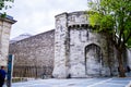 Stone Wall of Kilmainham, Gaol, the Famous Historical Prison in Dublin Royalty Free Stock Photo