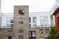 DUBLIN, IRELAND - JUNE 26, 2019: Entrance to the Old Jameson Distillery, Smithfield Square in Dublin, Ireland