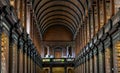 Dublin, Ireland: The Long Room interior of the Old Library at Trinity College. Royalty Free Stock Photo