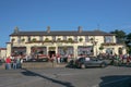 Dublin; Ireland - JUNE 26; 2005: People enjoying a beautiful outside SUMMIT INN pub in Howth