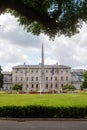 Dublin, Ireland - 07.12.2023: Leinster House. Irish parliament building. Capital landmark Royalty Free Stock Photo