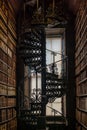 Dublin, Ireland: The Long Room interior of the Old Library at Trinity College. Royalty Free Stock Photo