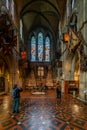 Interior of Saint Patrick Cathedral in Dublin, Ireland Royalty Free Stock Photo