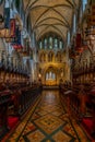 Interior of Saint Patrick Cathedral in Dublin, Ireland Royalty Free Stock Photo