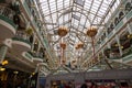 Christmas decorations inside Stephen Green Shopping Center