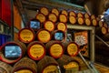 Interior of Guinness store in Dublin, Ireland