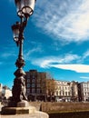 Old Fashioned Street Light at River Liffey in Dublin