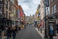 Dublin, Ireland - Temple Bar - a pub and restaurant district popular among local and tourists