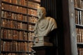 Old Library in Trinity College Cicero sculpture