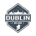 Dublin Ireland Travel Stamp. Icon Skyline City Design Vector. Seal Vector Passport Design. Royalty Free Stock Photo