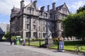 Dublin, Ireland:  Trinity College, Graduates Memorial and statue of Prevost Royalty Free Stock Photo