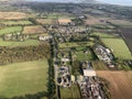 Dublin North aerial view between irish coast and Dublin Airport.