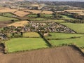 Dublin North aerial view between irish coast and Dublin Airport.