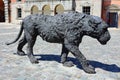 Original lion sculptures by Italian artist Davide Rivalta