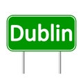Dublin road sign. Royalty Free Stock Photo