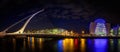 Dublin Samuel Beckett Bridge night view