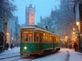 Dublin in the snow Royalty Free Stock Photo