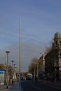 Dubllin Spire monument in O`connel street, Royalty Free Stock Photo