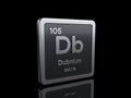 Dubnium Db, element symbol from periodic table series