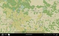 Dubrouna District outlined, Belarus. Topographic Humanitarian Royalty Free Stock Photo
