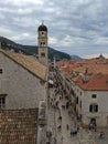 dubrovnik architecture rain croatia city