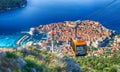 Dubrovnik cable car, Croatia Royalty Free Stock Photo