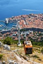 Dubrovnik cable car up to Srdj hill
