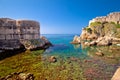 Dubrovnik city walls and famous landmarks view Royalty Free Stock Photo