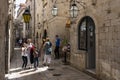 Small Street Tourists Dubrovnik Royalty Free Stock Photo