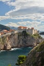 dubrovnik Croatia ariatic old fort cliff unesco Royalty Free Stock Photo